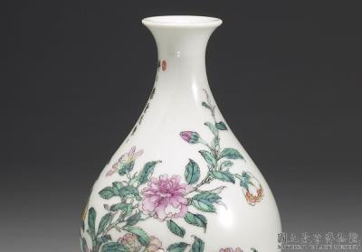 图片[2]-Pear-shaped vase in fa-lang-ts’ai enamels with floral décor 1741 (Ch’ien-lung reign)-China Archive